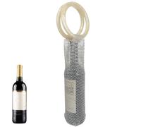 Sac de transport vin - Fourre-tout à boissons, porte-bouteille 15,7x15,2x5,3 cm pour les pique-niques voyage, récipient en maille avec poignée résine, accessoire salle manger, porte-boissons un usage