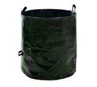 Sac déchets verts jardin réutilisable 270 L, autoportant PE 220 g/m², 3 poignées, H 70 cm Ø 70 cm - vert
