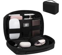 Sac d'organisation pour câbles - Pochette d'accessoires - Rangement pour appareils électroniques - Conception étanche - 23 cm - Noir