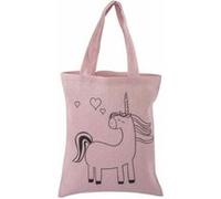 Sac en coton rose 25 x 20 cm - licorne - Rayher NA G