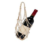 Sac en filet pour bouteille de vin - Couvercle réutilisable pour bouteille en verre, support de rangement portable, sac fourre-tout en maille pour maison, bar, restaurant, camping, barbecue