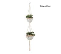Sac En Filet Tressé Pour Pot De Fleur Fait À La Main, 100 -120cm, Décor Vintage Pour La Maison, Panier Suspendu Pour Plantes, Corde Nouée, Plateau Suspendu Pour Plantes De Jardin