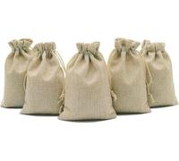 Sac en jute 30 pièces petits sacs cadeaux - 13 x 18 cm - Sacs en tissu - Sacs à bijoux - Tirant - Lavande - Cadeaux - Bijoux - Cadeaux de mariage