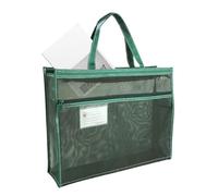 Sac en Maille pour Fournitures artistiques - 43 x 33 x 11 cm - Pochette Transparente à Fermeture éclair - Poignées - Grande capacité | Sac de Rangement A3 pour Affiches, Peinture, matériel