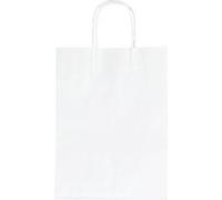 Sac en papier, 240 x 120 x 310 mm, blanc