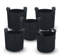 Sac En Polaire Pour Jardinières Plantes Jardinières Poignées De Transport Noir