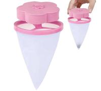 Sac en pour le nettoyage du filtre à cheveux - Éliminateur de poils d'animaux contre l'enroulement - Sac conique en filet pour machine à laver - Pour homme et femme - Outils de nettoyage pour