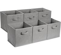 Sac en tissu pliable avec poignées, 26,6 x 26,6 x 27,9 cm, lot de 6 pièces