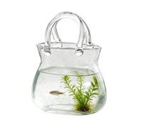 Sac en verre pour boissons | en forme de sac à main transparent | Vase pour fleurs esthétique et , pour centres de table, cocktails, salles de séjour et mariages