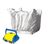 Sac filtrant Aquabot - Remplacement du sac d'aspirateur de piscine, sac filtrant lavable pour robot nettoyeur de piscine, compatible avec Aquabot, 100% Tissu résistant, bande élastique