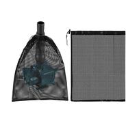 Sac filtrant pompe bassin 2 Pieces Barriere A Filet Fin | 30,5 × 40 cm Housse pompe bassin avec cordon de serrage pour cascade aquarium bac à poissons fontaine jardin arrière-cour