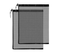 Sac filtrant pour pompe | Lot de 2 housses en maille fine | 30,5 × 40 cm Housse pompe bassin avec cordon de serrage,pour cascade aquarium bac à poissons fontaine jardin arrière-cour extérieur