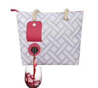 Sac fourre-tout à vin avec distributeur de boissons, sac à vin portable avec compartiment isotherme, sac à vin avec robinet, sac à main de plage, sac à vin, pochettes isothermes anti-fuite pour