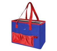 Sac fourre-tout en nylon noir et vert, étanche, multifonction, solution de rangement transparente pour étiquettes, sac utilitaire artistique portable | salles de loisirs créatifs, studios à domicile