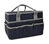 Sac fourre-tout en tissu Oxford avec plusieurs poches 33 x 15 x 22 cm | Plusieurs poches et compartiments gardent vos outils, fournitures de classe ou articles de papeterie bien organisés et à