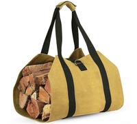 Sac fourre-tout renforcé pour bois de chauffage en toile très résistante | Bandoulière renforcée, bords en toile de coton et polyester, capacité de charge supplémentaire, longue durée de vie