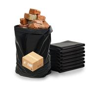 Sac Gravat Chantier 50 Litres - Ultra Résistant - ! 140 Microns ! - Carton de 100 - Anti Inondation - Jardinage - Déchets de Construction et Habitation