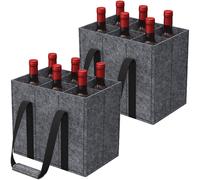 Sac isotherme Lifewit - Feutre gris - 30 x 20 x 26 cm - Pliable