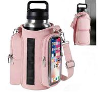 Sac isotherme multifonction sport extérieur, pochette magnétique portable, bandoulière, support gourde entraînement, rose