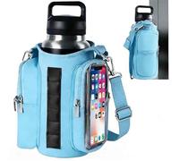 Sac isotherme multifonction sport extérieur, pochette magnétique portable, bandoulière, support gourde entraînement, bleu