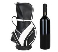 Sac isotherme pour bouteille de vin, pochette de rangement portable en polyuréthane avec design sûr pour les fêtes de plage, les golfeurs, les événements en plein air, noir/blanc, Refer to description