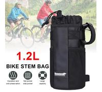 Sac Isotherme pour Bouteilles - QINGQUE - Portable-1.2L pour Voyage, Sport, Vélo - Noir
