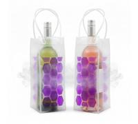 Sac isotherme pour vin, sac à glace pour vin, sac isotherme pour vin/champagne, idéal pour les fêtes, les cadeaux et les voyages (violet)