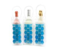 Sac isotherme pour vin, sac à glace pour vin, sac isotherme pour vin/champagne, idéal pour les fêtes, les cadeaux et les voyages (bleu)