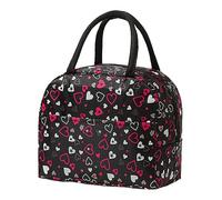 Sac Isotherme Repas Femme Homme Enfant Sac à Bento Isolé Imperméable Réutilisable Lunch Bag Isotherme Déjeuner Portable Lunch Bag pour Étudiant Bureau Pique-Nique (F, One Size)