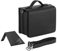 Sac Kunstleer XL, noir, avec étui, marque-page et serre-livres, 2024