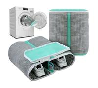 Sac Lavage Chaussures Machine à Laver,2 en 1 Sac de Lavage pour Chaussures | Réutilisables - Nettoyage à 360° ,Réutilisable Sac Lavage Chaussures pour Baskets,Grande Taille (Gris)
