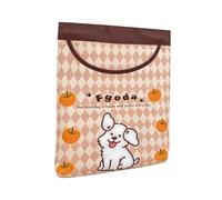 Sac mural en maille avec imprimé chiot | Panier de rangement mural avec ouverture élastique en forme de U pour porte d'armoire de cuisine, salle de bain, entrée