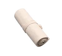 Sac Organiseur pour Crayons Artistiques Trousse à Crayons en Toile, Porte-Stylo Enroulable, étui for de Couleur, Pochette Polyvalente, Organisateur Artistique for Emballage d'artiste(Beige 36 Holes)