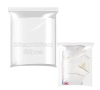 Sac Plastique Zip 26x36cm Sachets Plastiques Refermables 35 Pièces Zippé Transparent Sachet Plastique Zip Sachet Emballage Parfait pour Ranger Vêtements Bijoux et Fournitures Bureau dans Cuisine