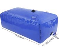 Sac pliable pour l'eau - Réservoir d'eau de 240 litres - Rectangulaire - Tissu PVC - Autoportant - Portable - Stockage extérieur