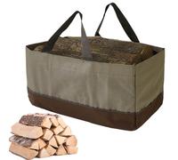 Sac Porte-Bûches Porte-Stockage Imperméable avec Poignée | Sac De Transport Pour Bois De Chauffage En Tissu Oxford De Grande Capacité Pour Cheminée, Camping, Chalet, Extérieur,