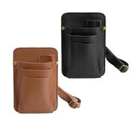 Sac porte-ciseaux - Mallette à outils en cuir synthétique - Porte-sécateur 19 x 13,5 cm - Organiseur professionnel pour fleuristes et coiffeurs - Système de rangement de jardin avec capacité étendue