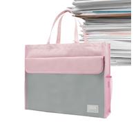 Sac porte-documents avec poignée, sac à main, léger, porte-documents | Sac fourre-tout léger et portable en tissu Oxford pour cahiers, stylos, billets