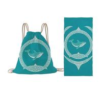 Sac porte-serviettes - 80 x 160 cm, enveloppe absorbante deux en , sac à dos pour serviettes de plage, couverture légère pour la gestion de l'humidité, activités de loisirs en plein air pour les