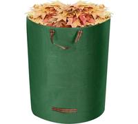 Sac poubelle de jardin de 300 litres - grand format pour l'entretien du jardin - sac poubelle avec poignées - armature de soutien - sac poubelle imperméable - pliable - réutilisable - pour les mauvais