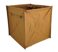 Sac poubelle d'extérieur 60 L, pliable avec sangles pour déchets de feuilles, barbecue, pique-nique et randonnée, sac de rangement portable Oxford 600D pour jardin et voyage (kaki)