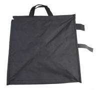 Sac poubelle d'extérieur 60 L, pliable avec sangles pour déchets de feuilles, barbecue, pique-nique et randonnée, sac de rangement portable Oxford 600D pour jardin et voyage (noir)