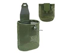 Sac poubelle, sac de taille avec cordon de serrage et grande capacité pour le rangement et l'organisation en plein air, sac utilitaire pliable fixé à la ceinture, pour cueillir des fruits, la chasse
