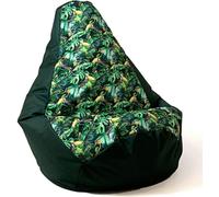 Sac pouf Sako imprimé poire noir-papua XXL 140 x 100 cm