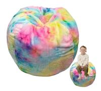 Sac pour animaux en peluche, pouf de rangement pour animaux en peluche | Pouf de rangement à fermeture éclair Porte-en peluche, poignée l