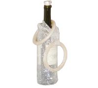 Sac Pour Bouteille De Vin - Pochette En Maille Strass De 18 Pouces Avec Poignée | Sac Fourre-tout En Maille Pour Bouteille De Vin, Pour Célébration, Fête, Mariage, Pique-nique, Dîner, Voyage, Rangemen