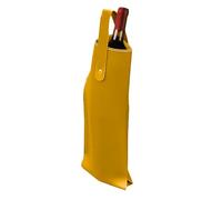 Sac pour bouteille de vin, sac à vin en cuir | Sacs de protection pour bouteilles de vin - Porte-bouteille de vin réutilisable Sac à champagne unique pour voyage pique-nique Noël, yellow5m, verwijzen