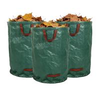 Sac pour feuilles et déchets verts Collecteur de déchets recyclables 3 | Sacs à gazon résistants avec poignées de transport renforcées Pour camping, aménagement paysager, travaux de nettoya
