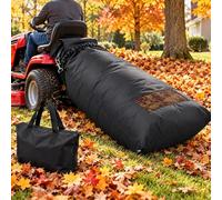 Sac ramasse-feuilles pour STIGA Estate 598, Oxford 600D noir | Sac de ramassage en Oxford 600D enduit de PVC, avec cordon de serrage, grille d'aération et fermeture éclair arrière.