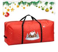 Sac Rangement Arbre De Noël Housse Imperméable Artificielles 2,3 m | Avec Poignées Renforcées Et Double Fermeture Éclair Grande Boîte Oxford Arbre De Noël Ferme Balcon Maison Fêtes Iglou
